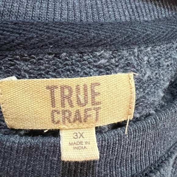 True craft short sleeve sweatshirt dress. - Picture 3 of 3